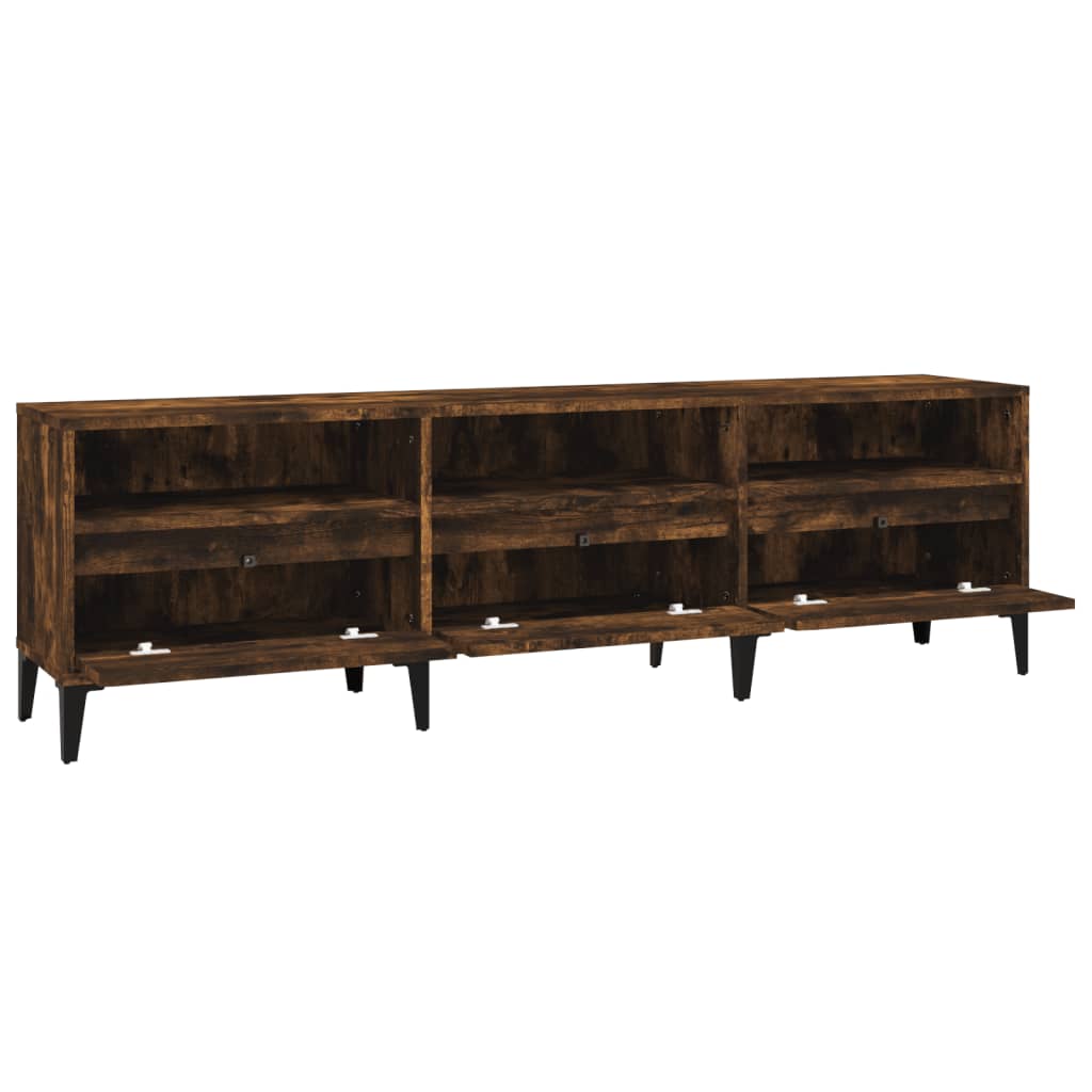 Tv-meubel 150x30x44,5 cm bewerkt hout eikenkleurig