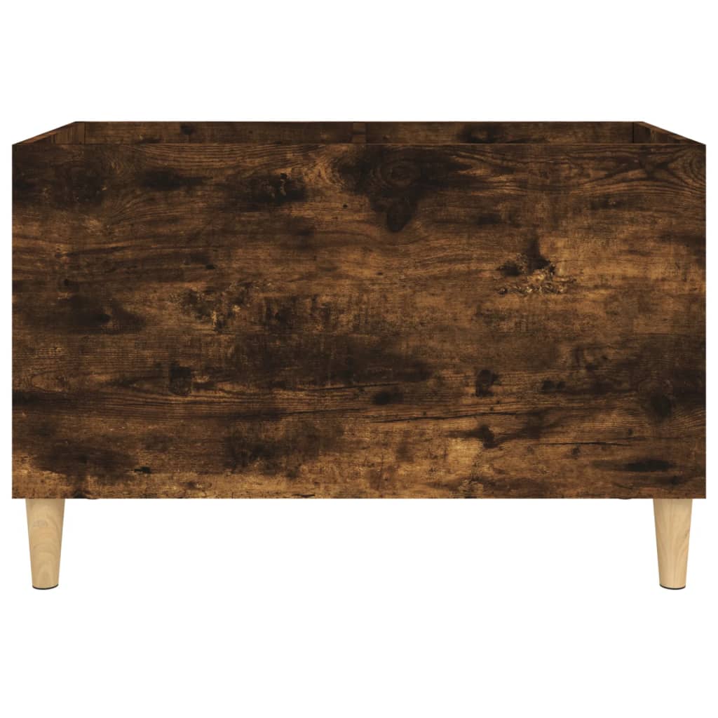 Platenkast 74,5x38x48 cm bewerkt hout eikenkleurig