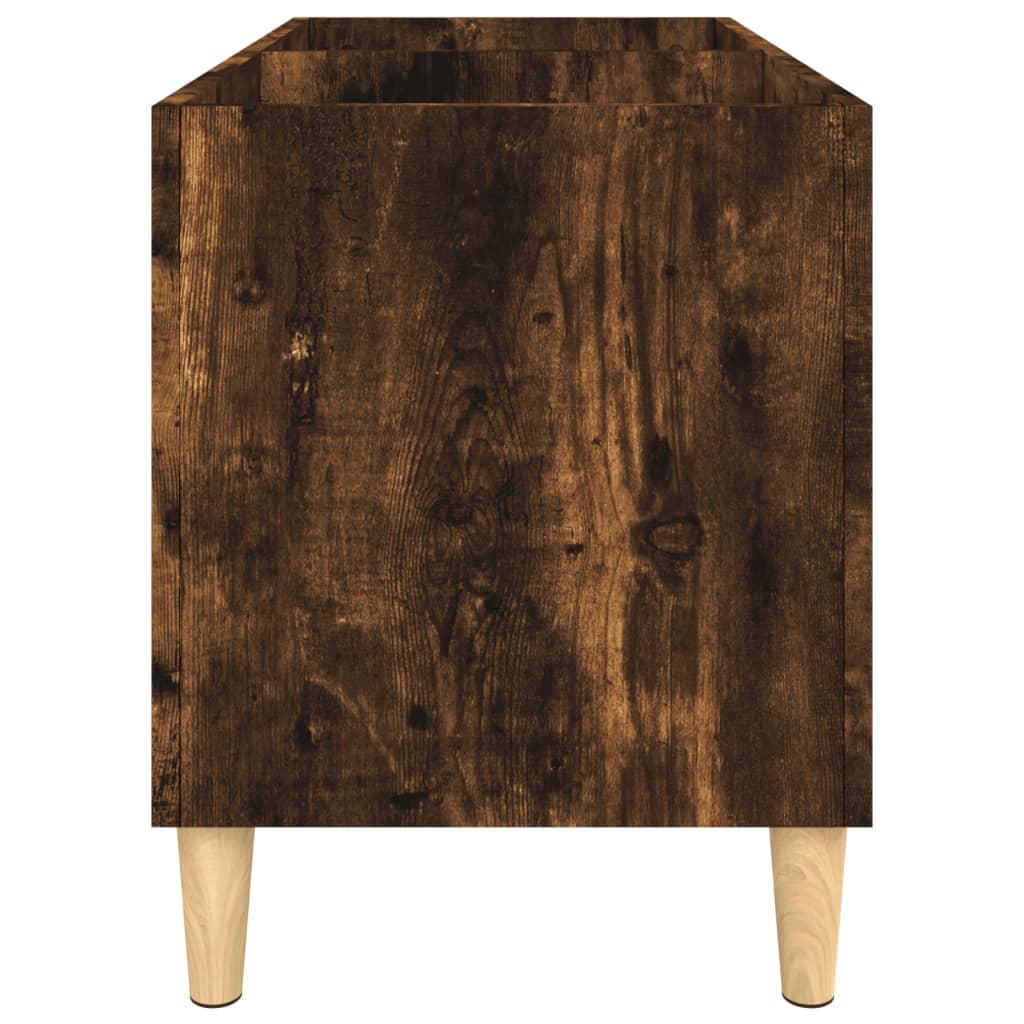 Platenkast 74,5x38x48 cm bewerkt hout eikenkleurig