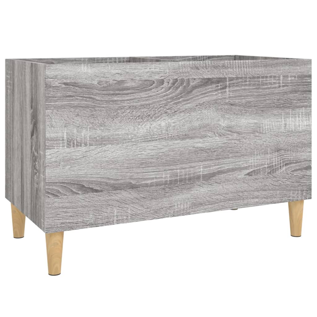 Platenkast 74,5x38x48 cm bewerkt hout eikenkleurig