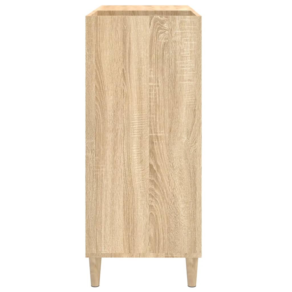 Meuble à disques 84,5x38x89 cm en bois travaillé