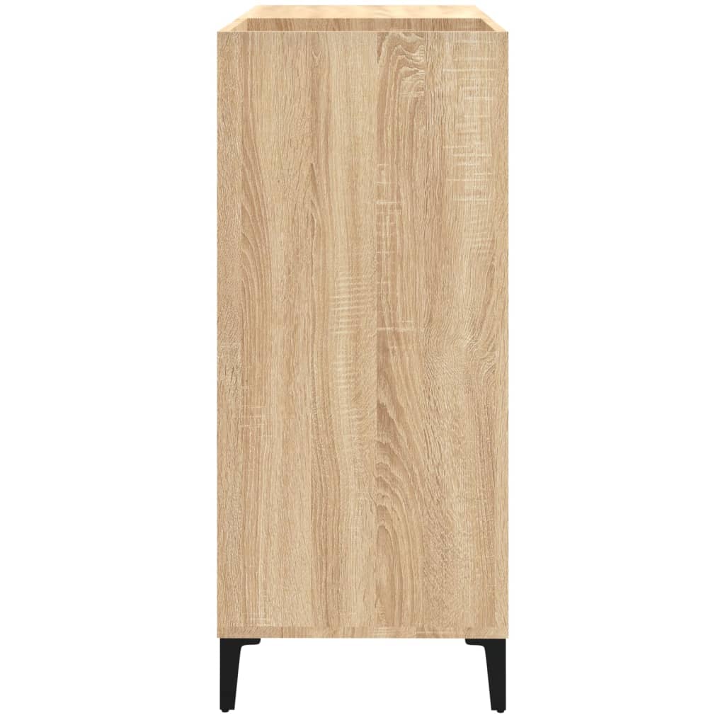 Meuble à disques 84,5x38x89 cm en bois travaillé