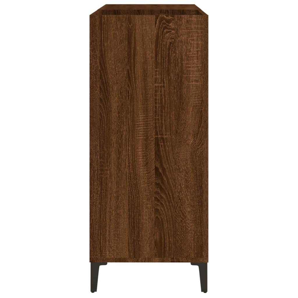 Meuble à disques 84,5x38x89 cm en bois travaillé