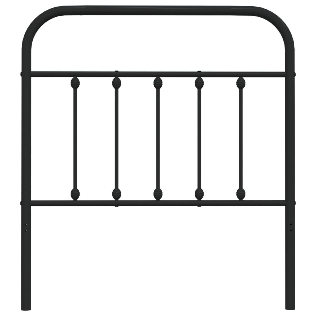 Hoofdbord metaal 120 cm