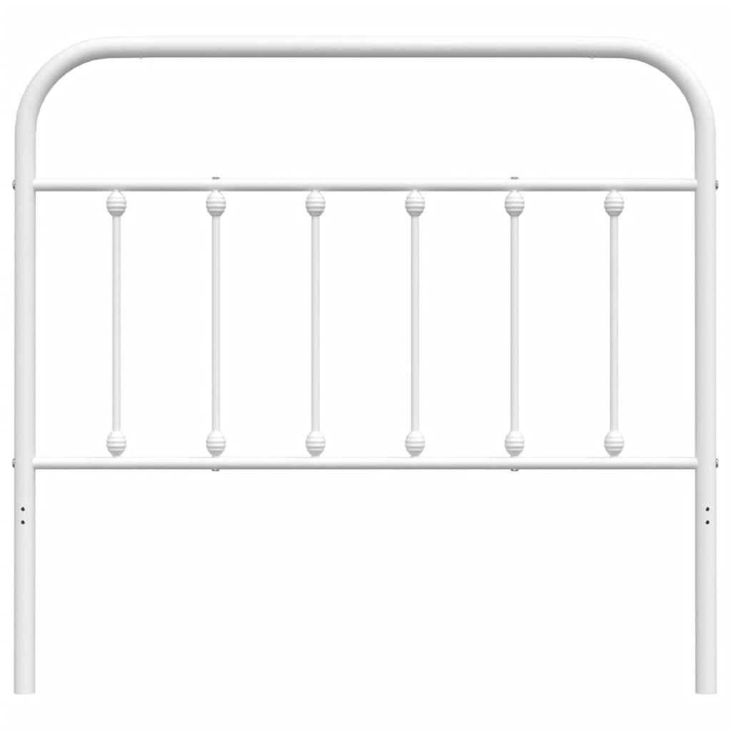 Hoofdbord metaal 120 cm