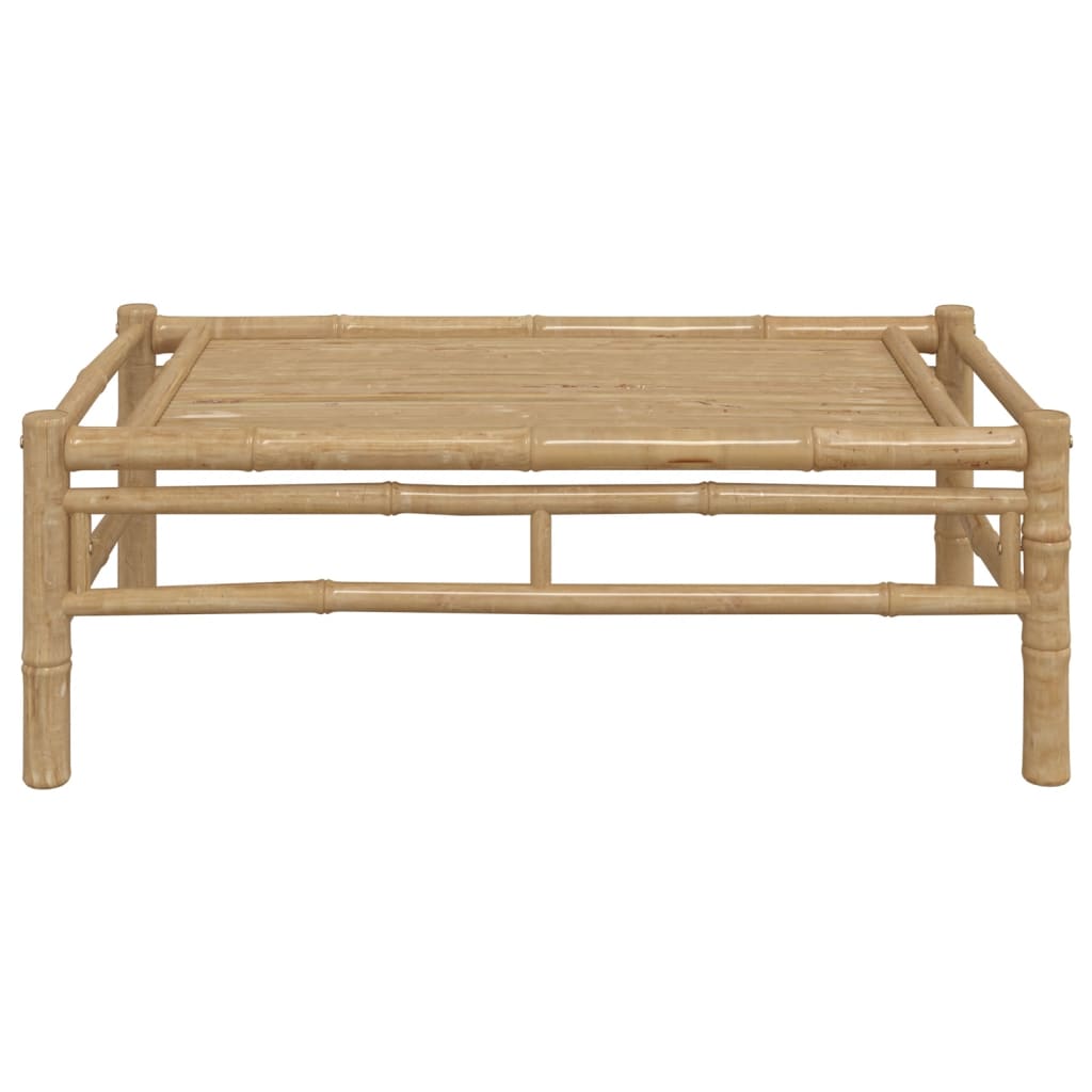 Banc de jardin avec coussins en bambou gris foncé