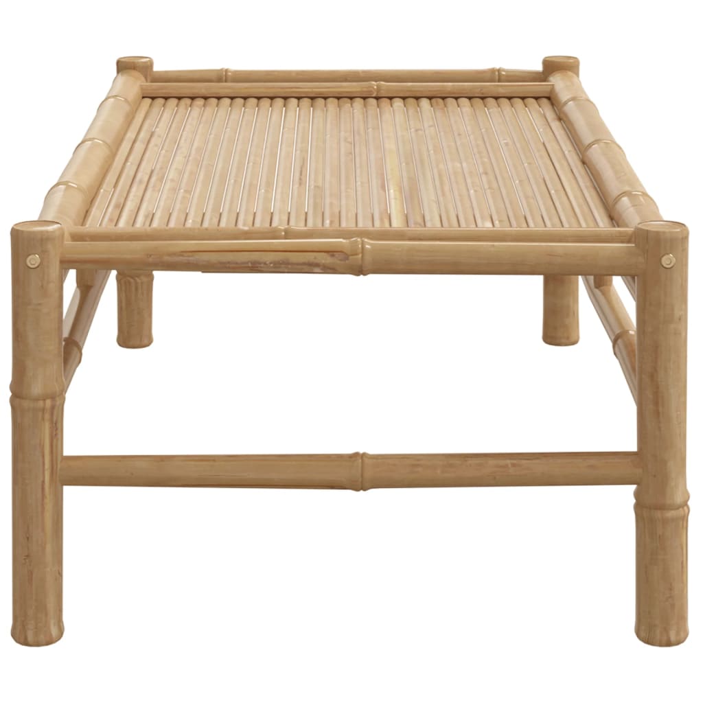 Banc de jardin avec coussins en bambou gris foncé