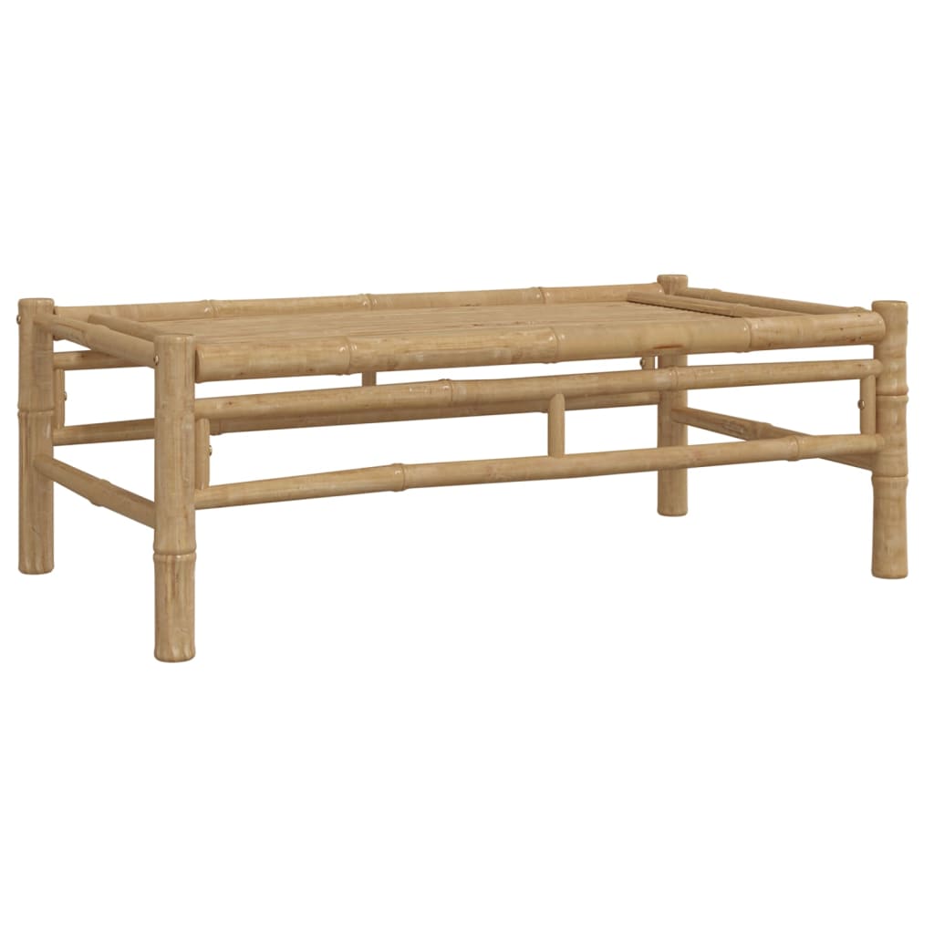 Banc de jardin avec coussins en bambou gris foncé