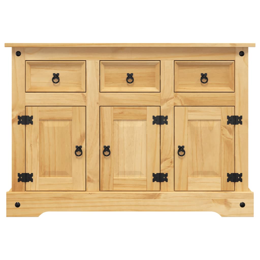 Buffet Corona 112x43x78 cm en bois de pin mexicain massif