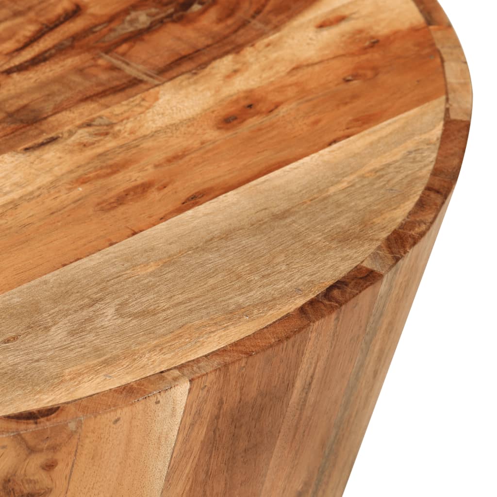 Table basse Ø52x30 cm en bois d'acacia massif