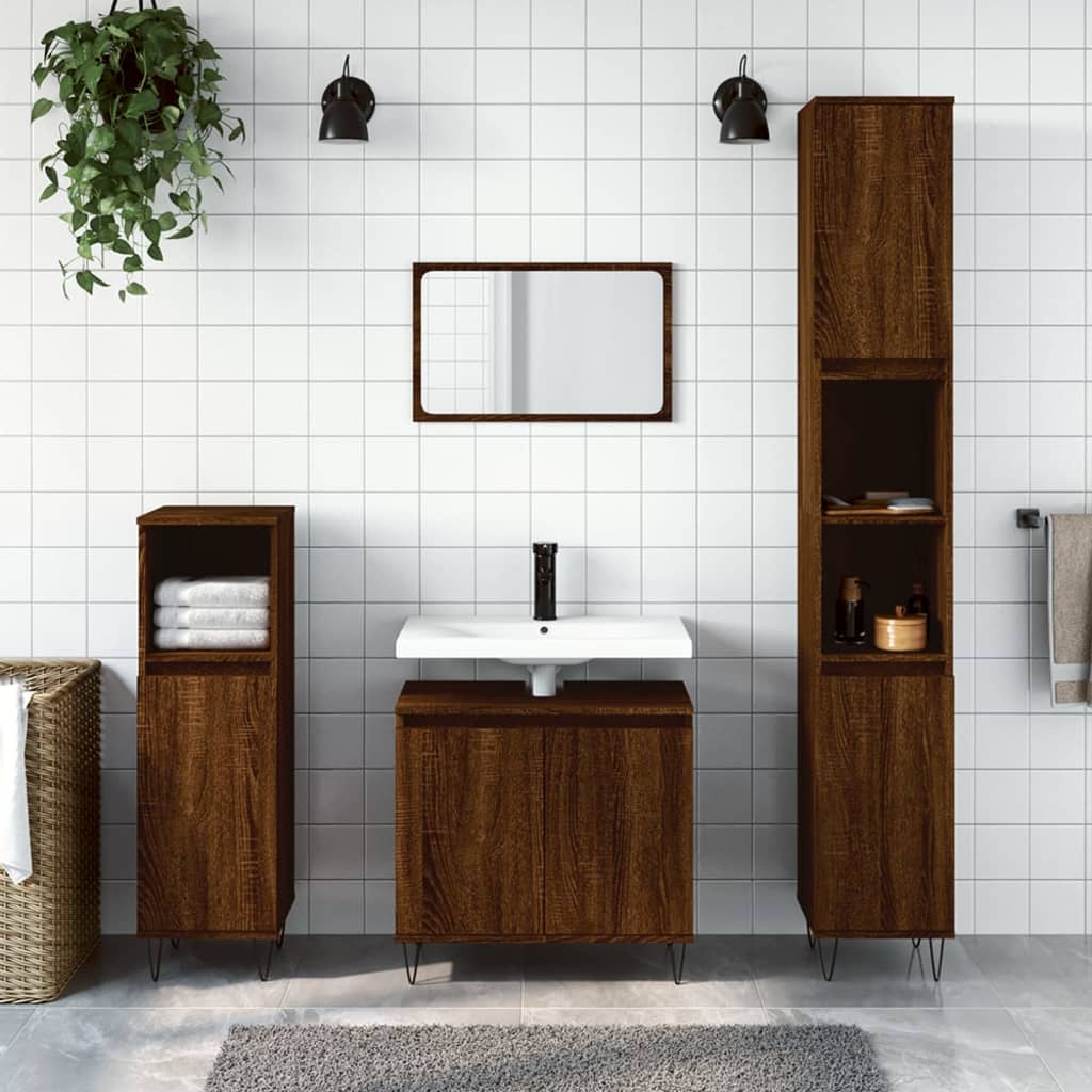 Ensemble de meubles de salle de bain 3 pièces en bois