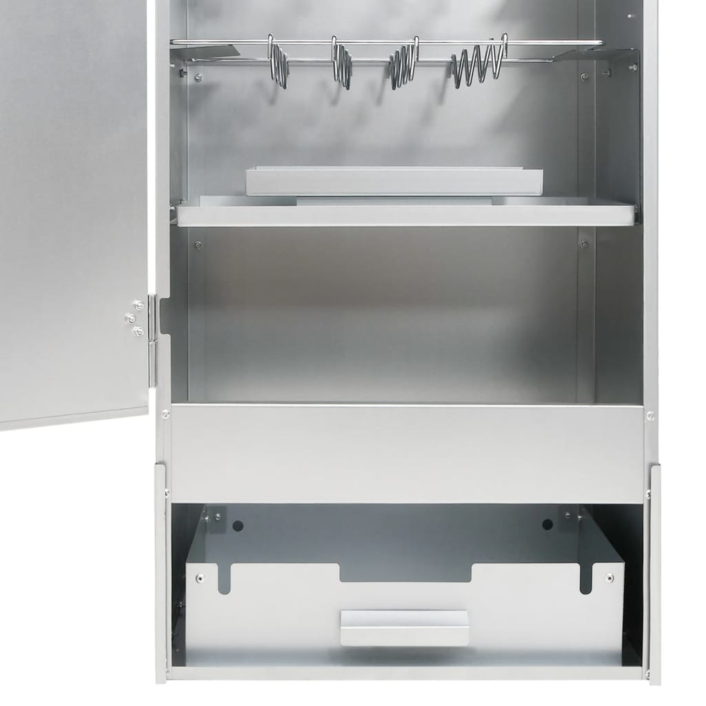 Fumoir BBQ avec 1 kg de copeaux de bois 44,5x29x83 cm