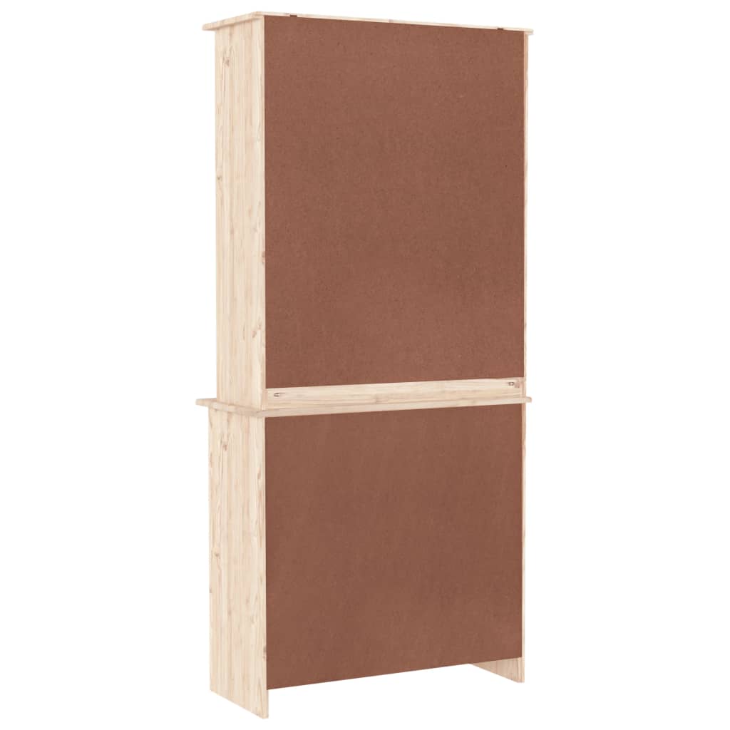 Armoire haute ALTA 77x35x165 cm en bois de pin massif