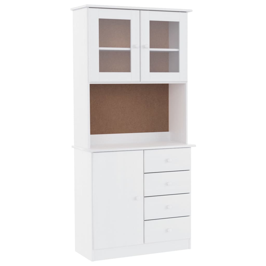 Armoire haute ALTA 77x35x165 cm en bois de pin massif