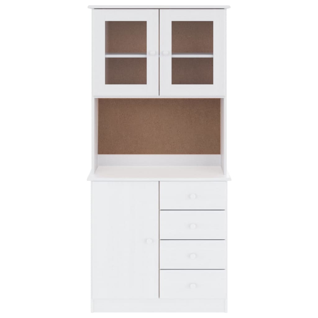 Armoire haute ALTA 77x35x165 cm en bois de pin massif