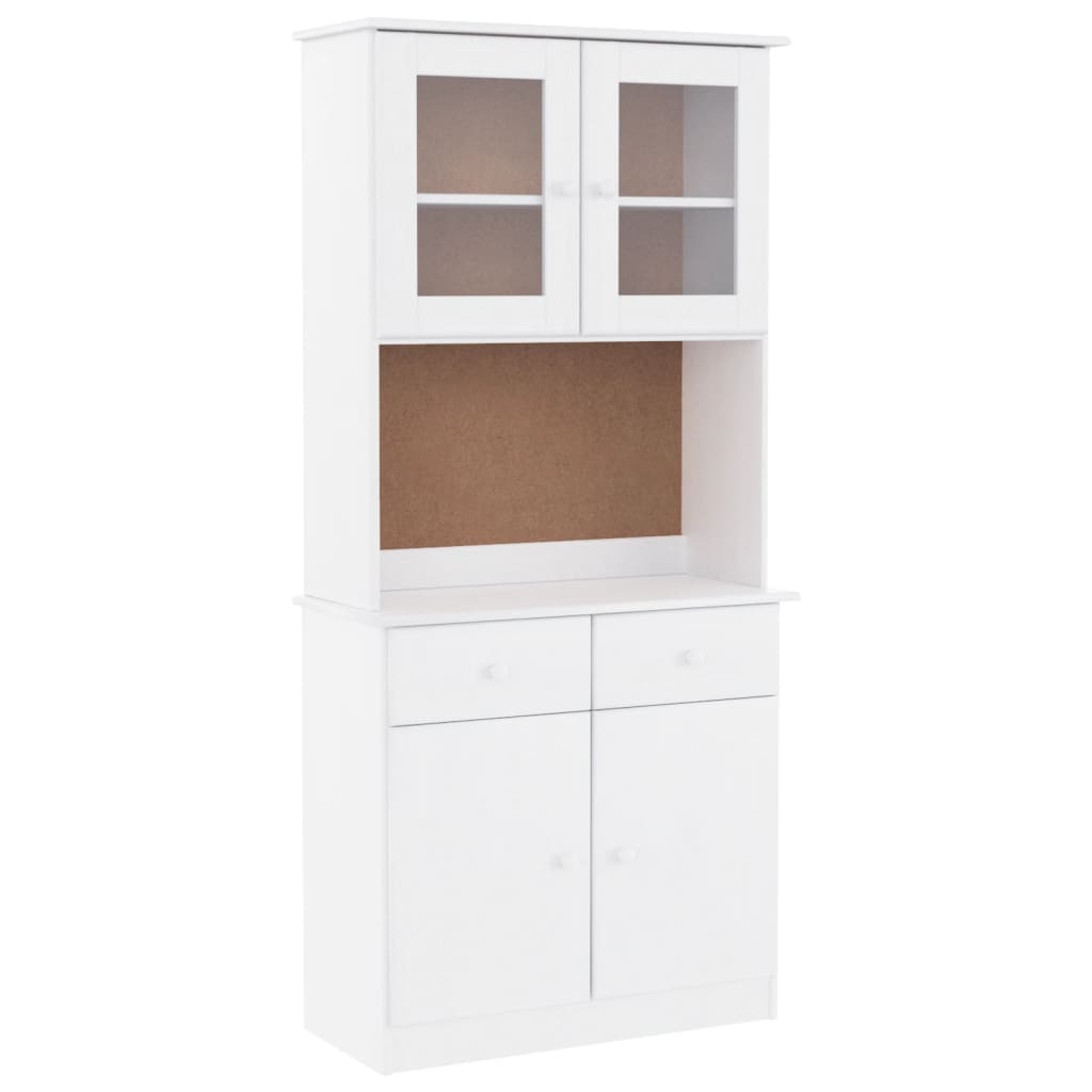 Armoire haute ALTA 77x35x165 cm en bois de pin massif