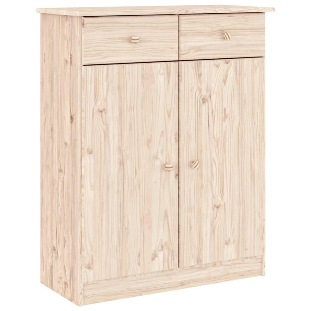 Armoire haute ALTA 77x35x188 cm en bois de pin massif