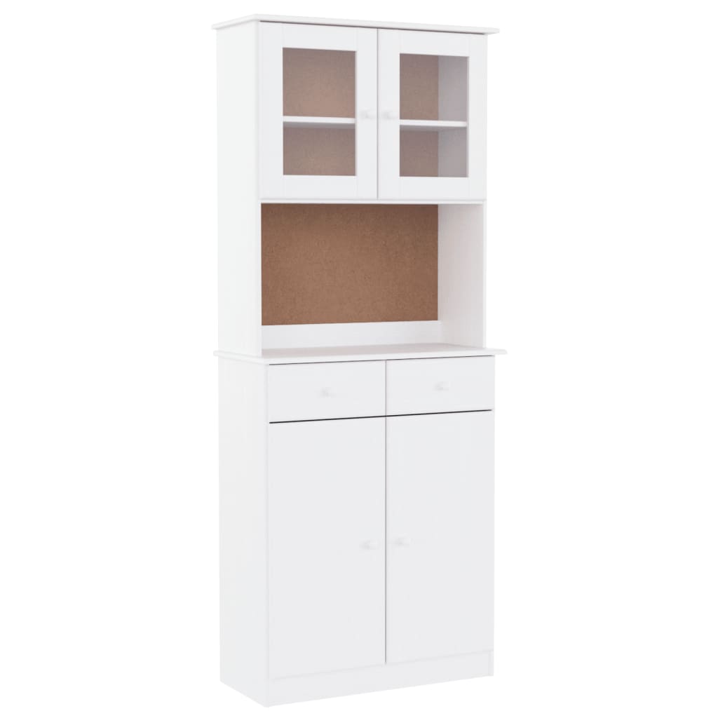 Armoire haute ALTA 77x35x188 cm en bois de pin massif