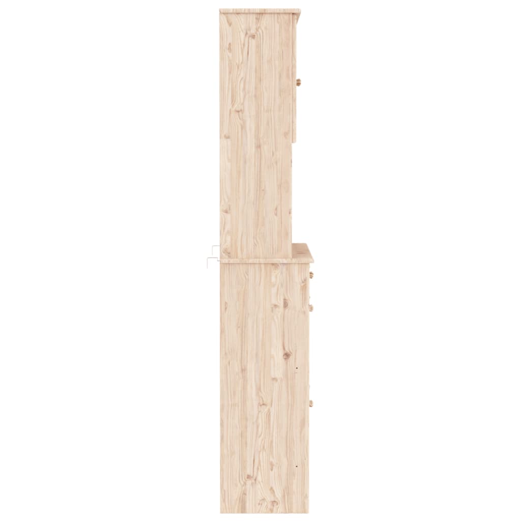 Armoire haute ALTA 77x35x188 cm en bois de pin massif