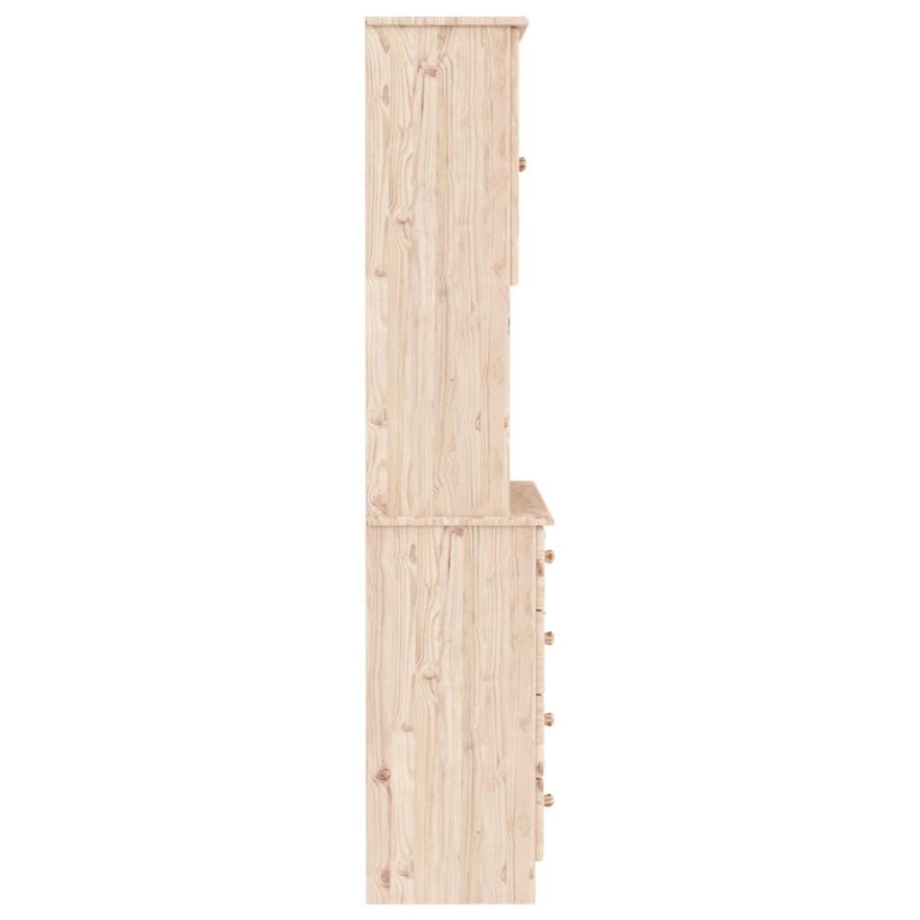 Armoire haute ALTA 77x35x165 cm en bois de pin massif