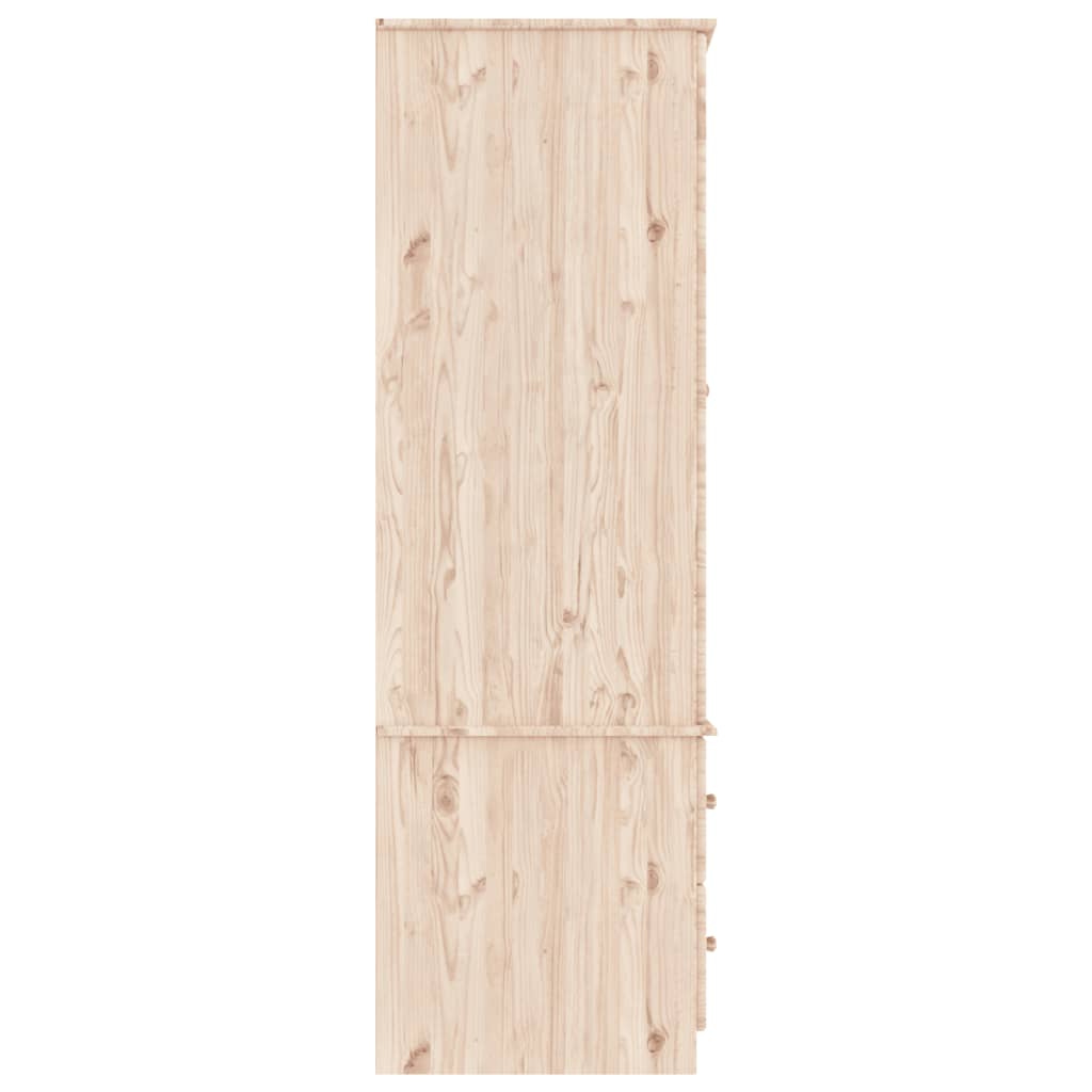 Armoire ALTA 90x55x170 cm bois de pin massif blanc