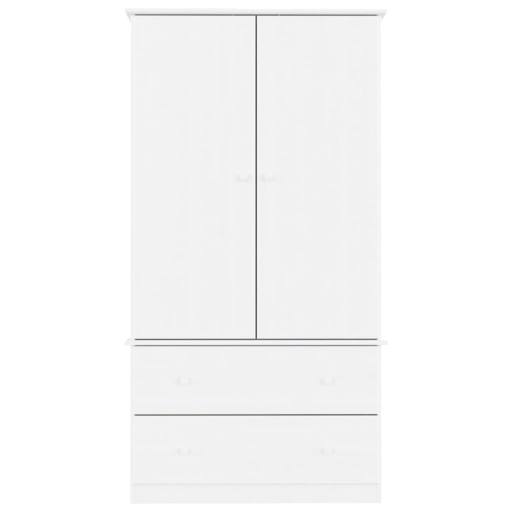 Armoire ALTA 90x55x170 cm bois de pin massif blanc