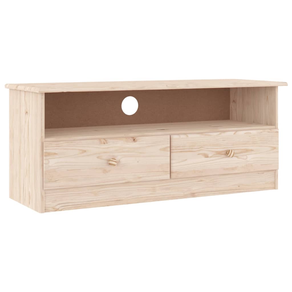 TV-meubel met lades ALTA 100x35x41 cm massief grenenhout