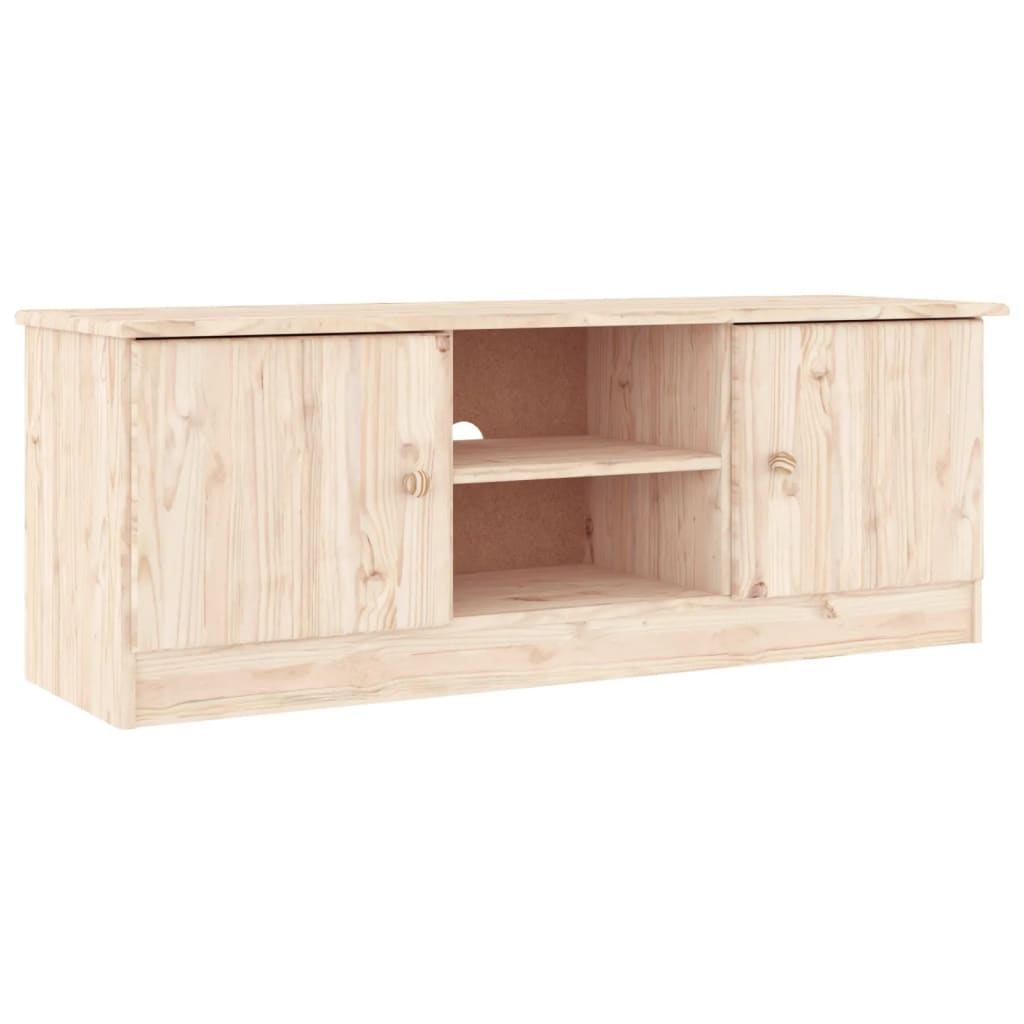 Meuble TV ALTA 112x35x41 cm en bois de pin massif