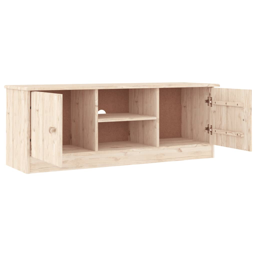 Meuble TV ALTA 112x35x41 cm en bois de pin massif