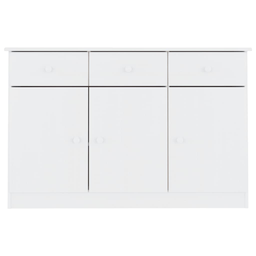 Dressoir ALTA 112x35x73 cm massief grenenhout wit