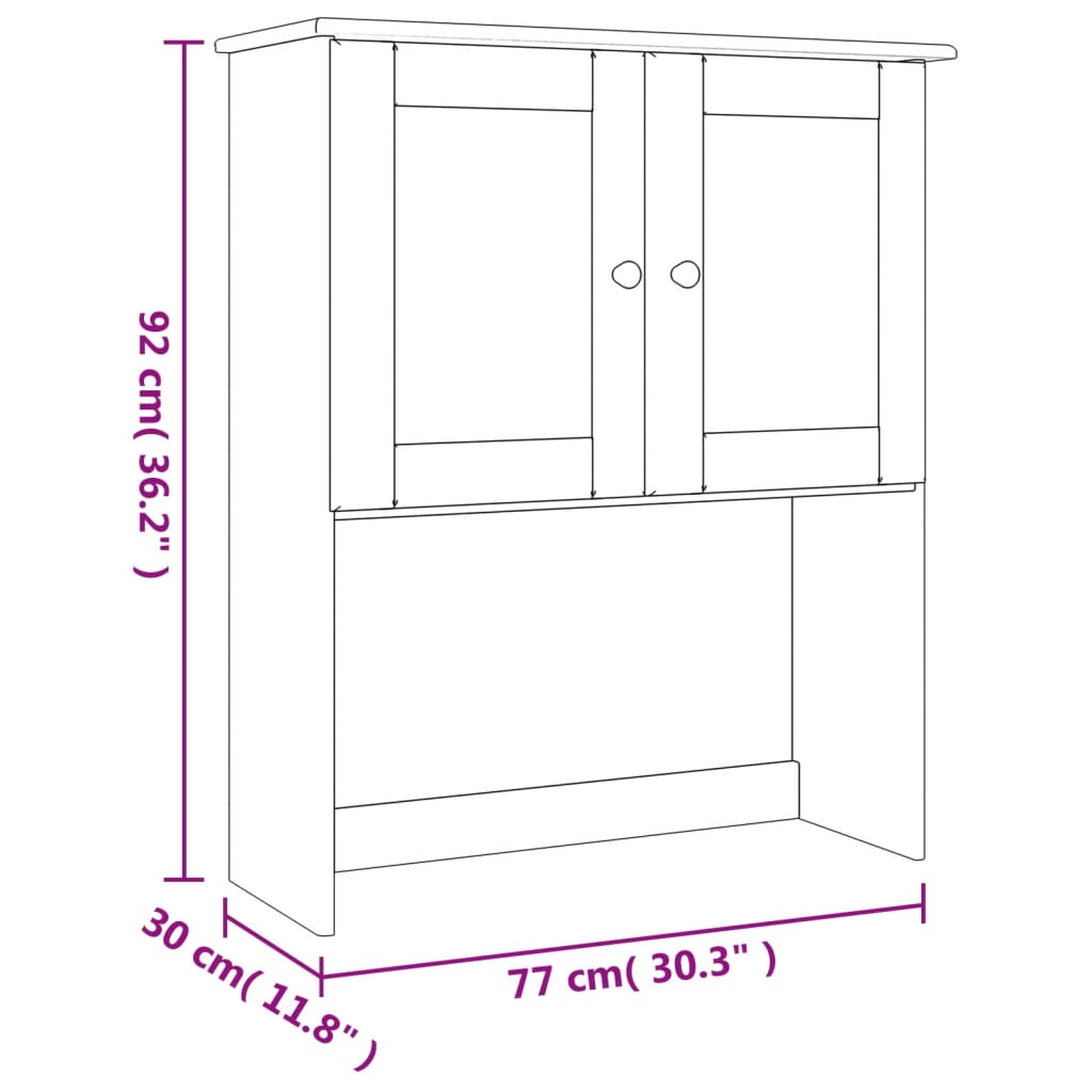 Meuble sur plan ALTA 77x30x92 cm en pin massif