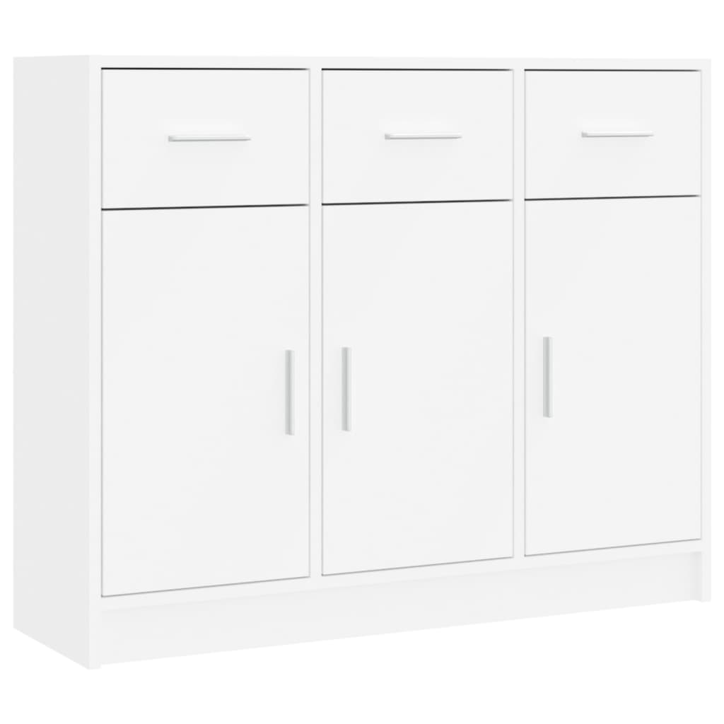 Dressoir 91x28x75 cm bewerkt hout eikenkleurig