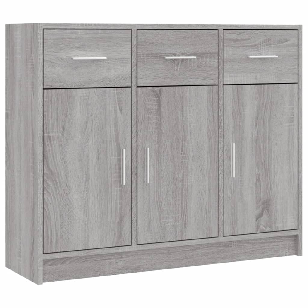 Dressoir 91x28x75 cm bewerkt hout eikenkleurig