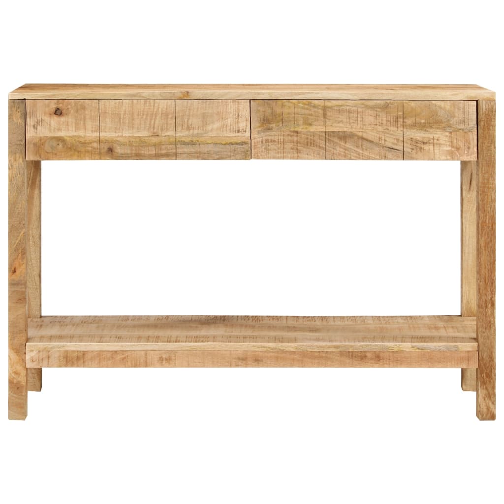 Table murale avec 2 tiroirs 110x35x75 cm en manguier massif