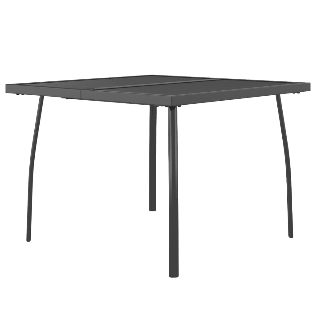 Ensemble de jardin en acier 3 pièces, anthracite