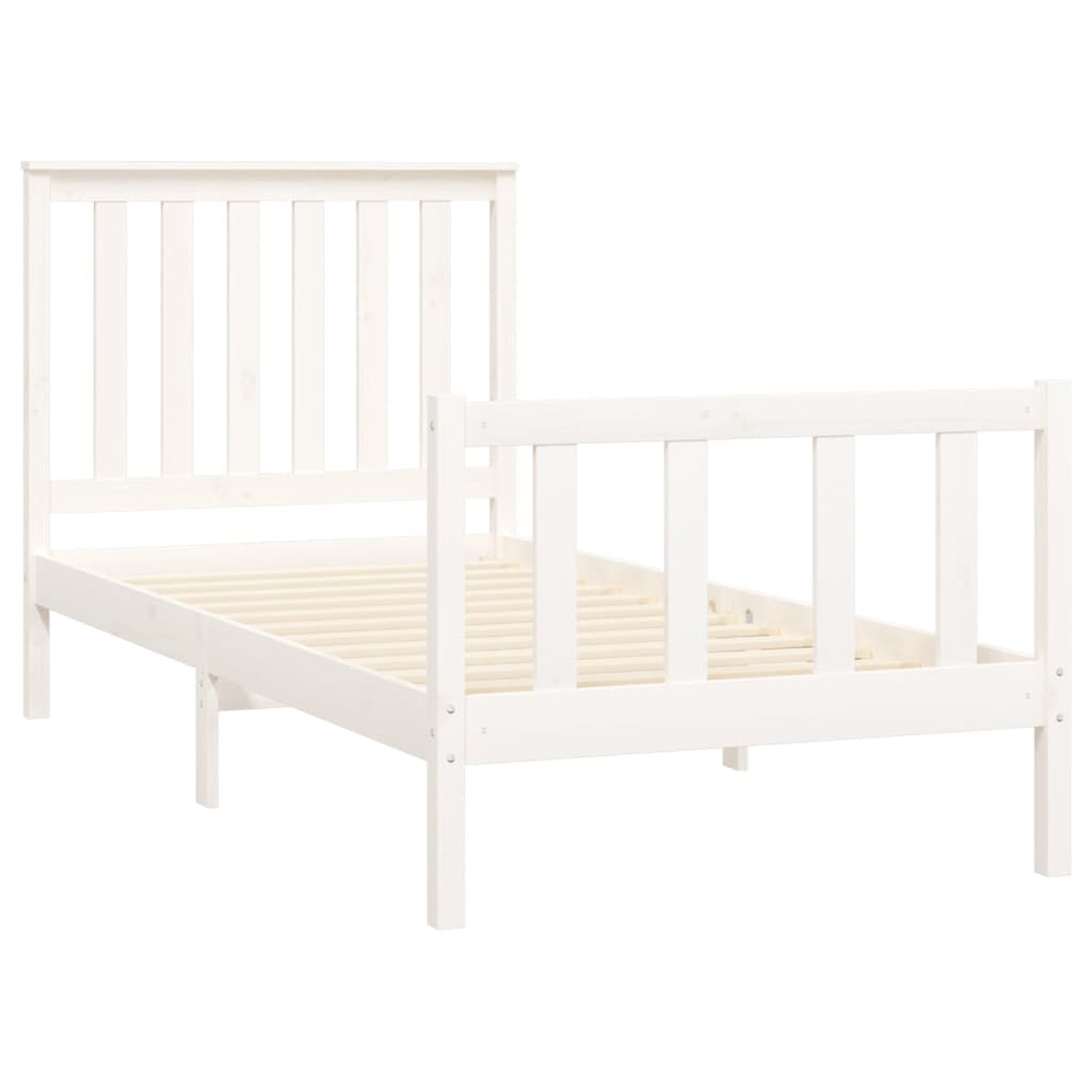 Bedframe met hoofdbord grenenhout 120x200 cm