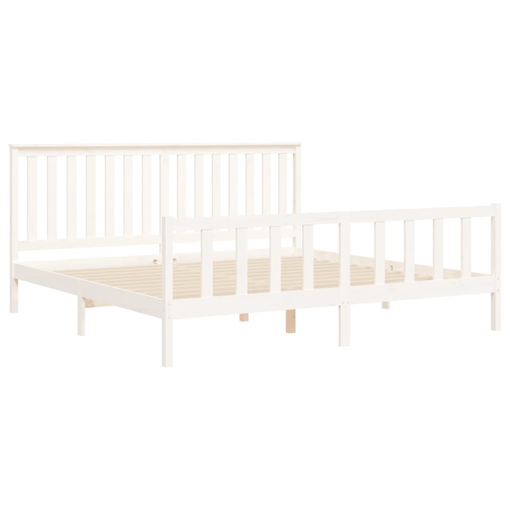 Bedframe met hoofdbord grenenhout 120x200 cm