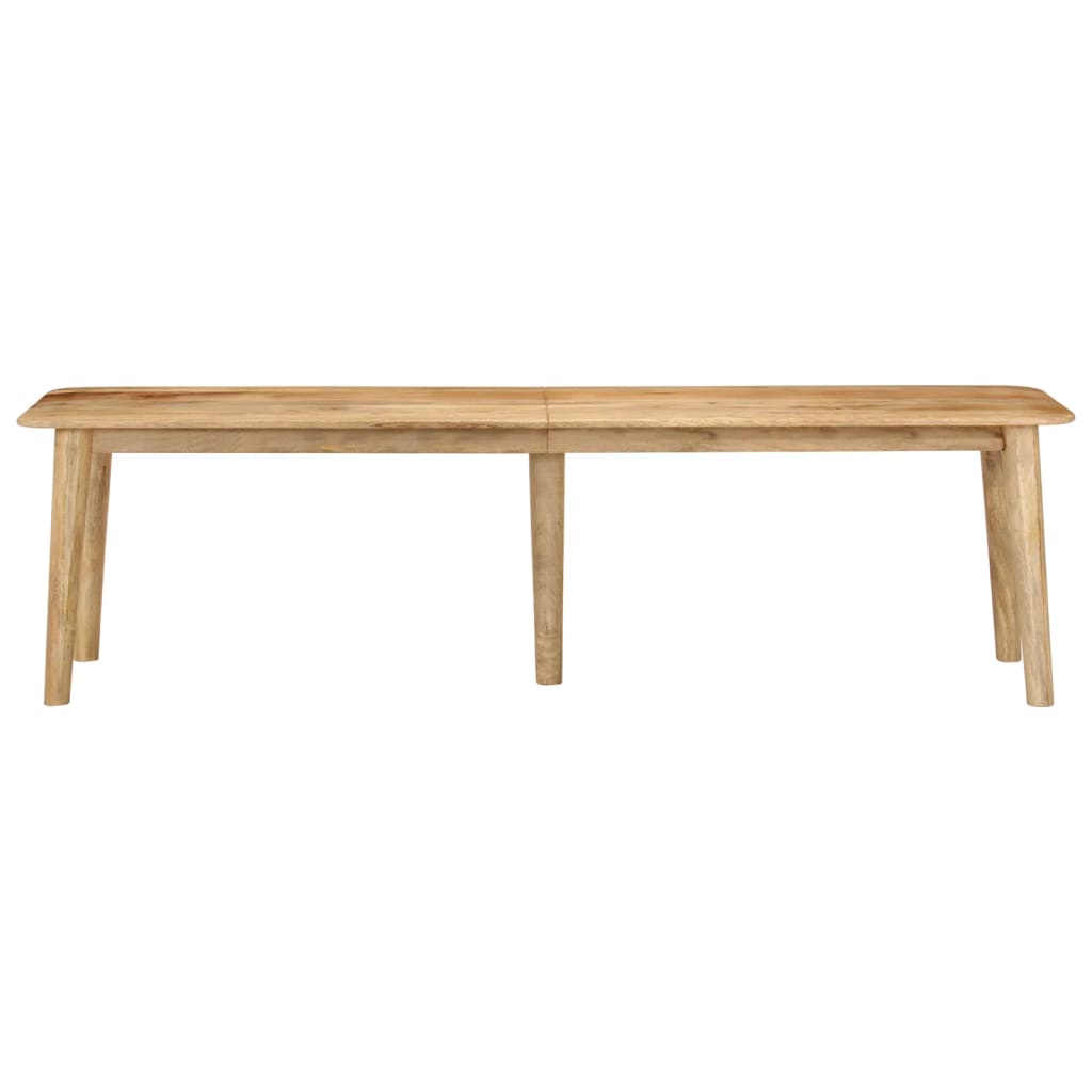 Banc 160x40x45 cm en manguier massif et fer