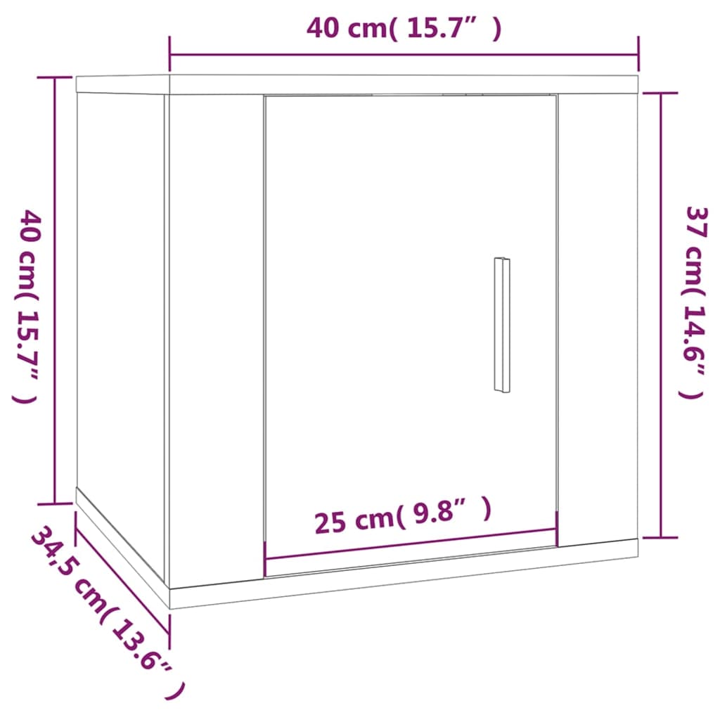 Ensemble de meubles TV 3 pièces en bois