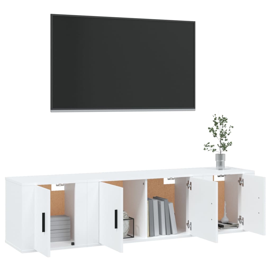 Ensemble de meubles TV 3 pièces en bois