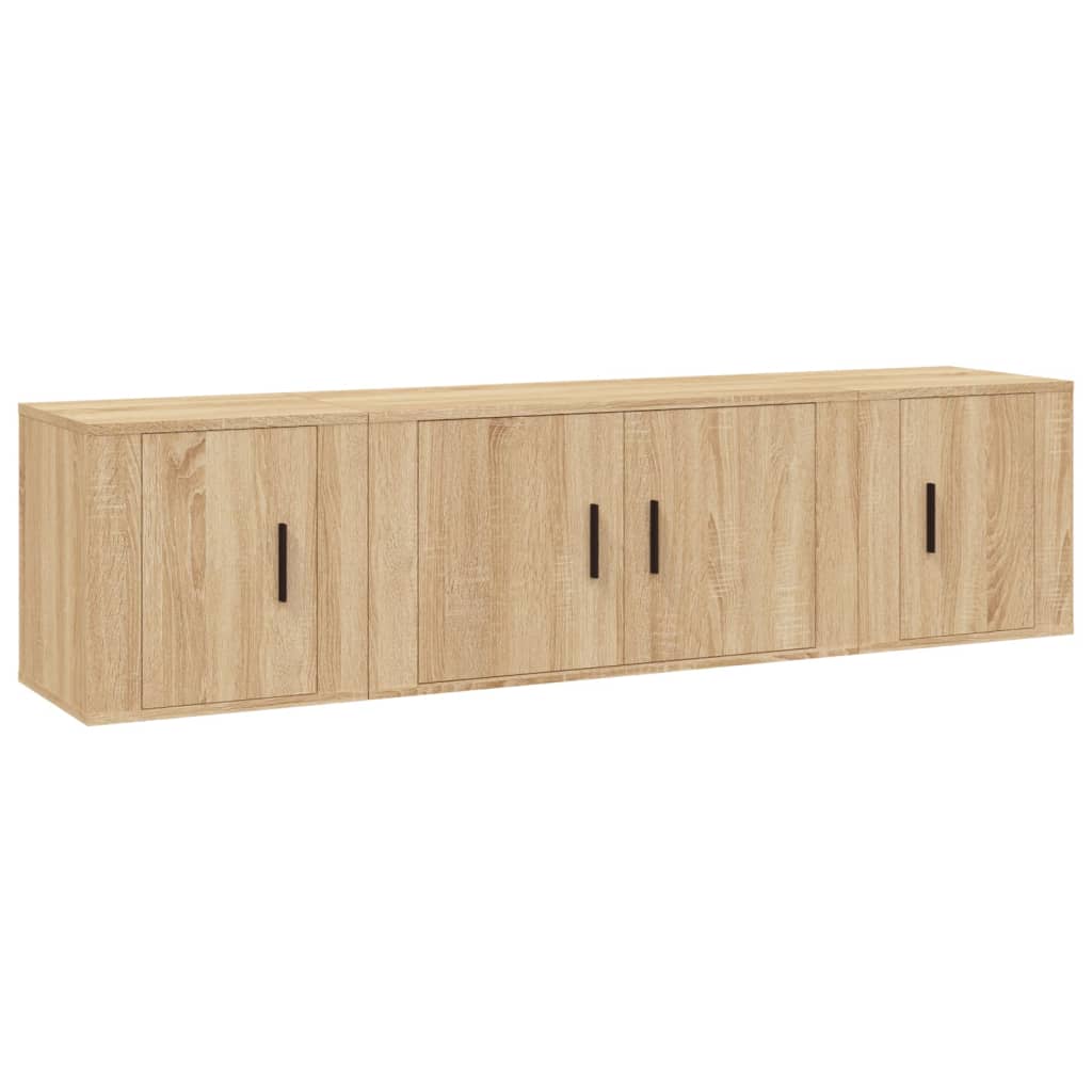 Ensemble de meubles TV 3 pièces en bois