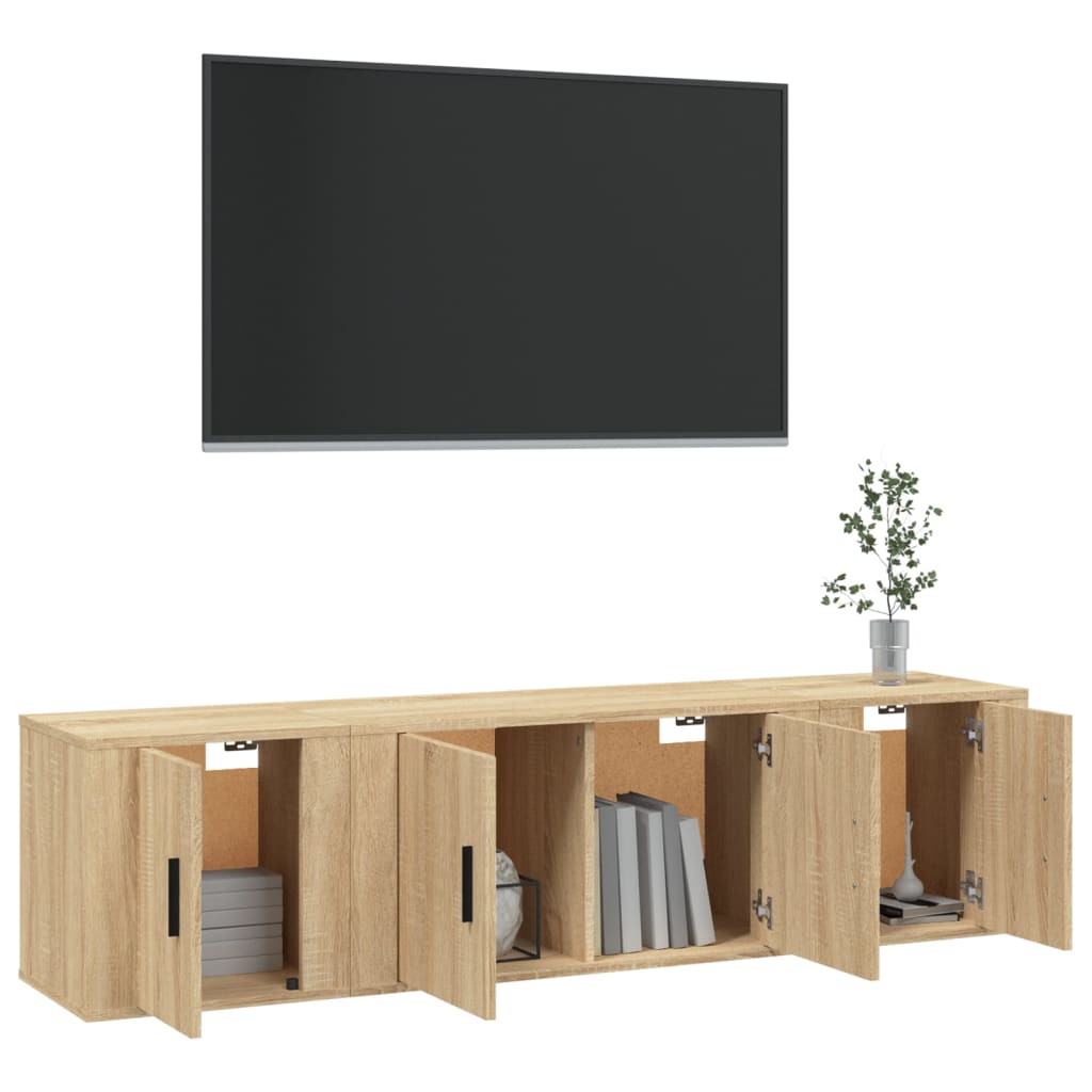 Ensemble de meubles TV 3 pièces en bois