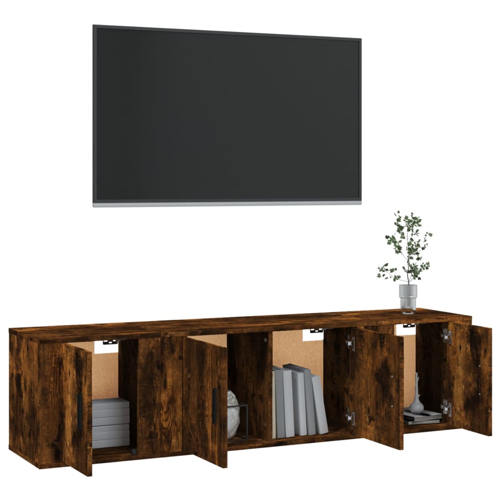 Ensemble de meubles TV 3 pièces en bois