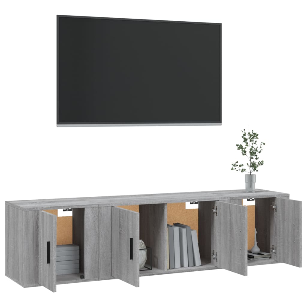 Ensemble de meubles TV 3 pièces en bois