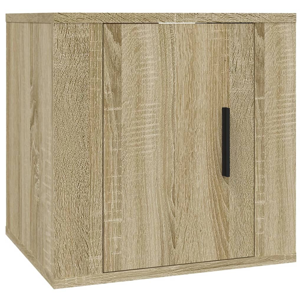 Ensemble meuble TV 2 pièces en bois couleur chêne