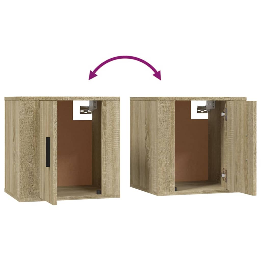 Ensemble meuble TV 2 pièces en bois couleur chêne