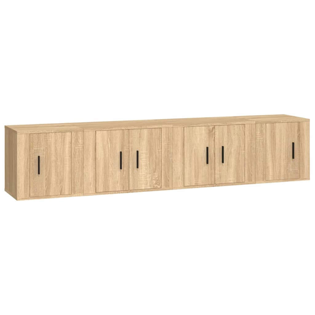 Ensemble de meubles TV 4 pièces en bois