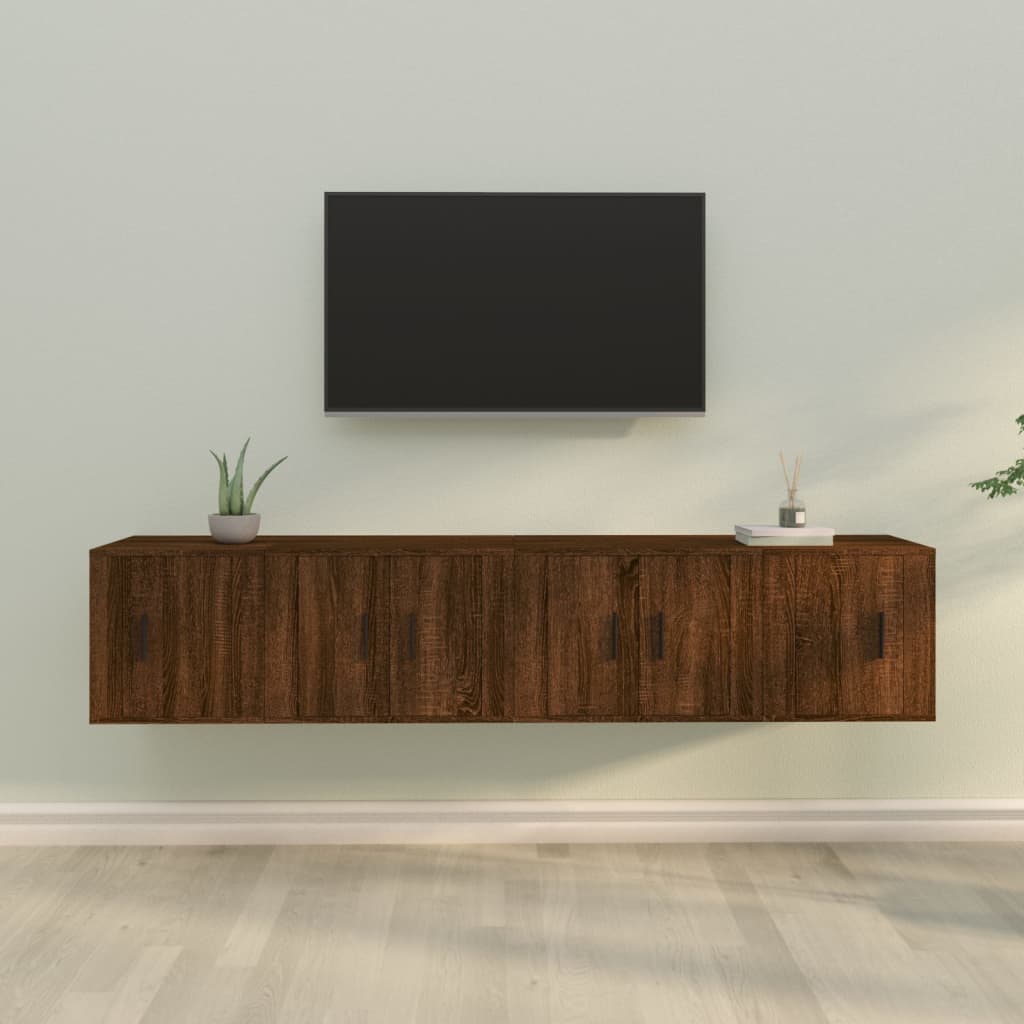 Ensemble de meubles TV 4 pièces en bois