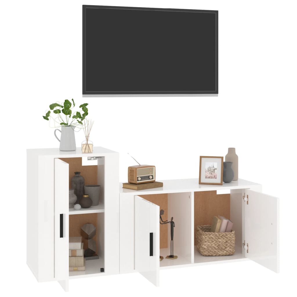 Ensemble de meubles TV 2 pièces en bois