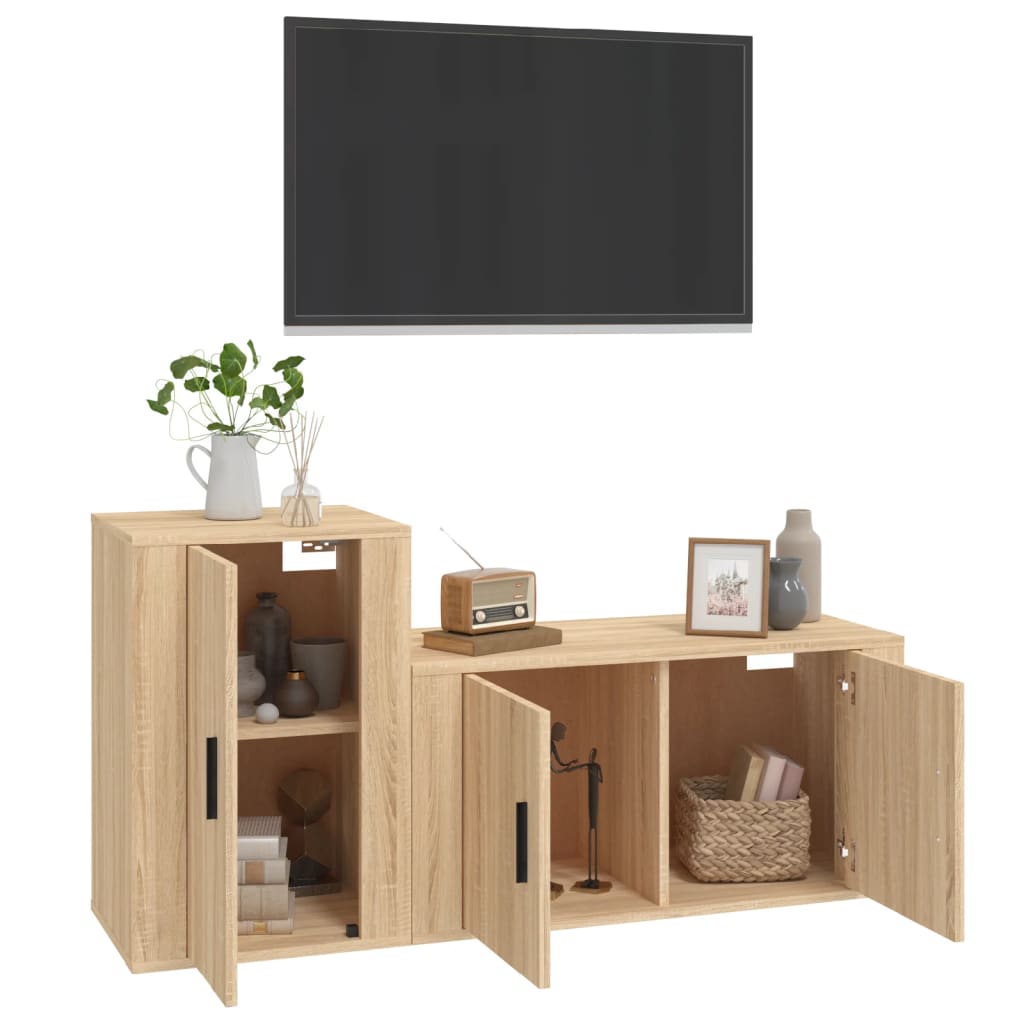 Ensemble de meubles TV 2 pièces en bois